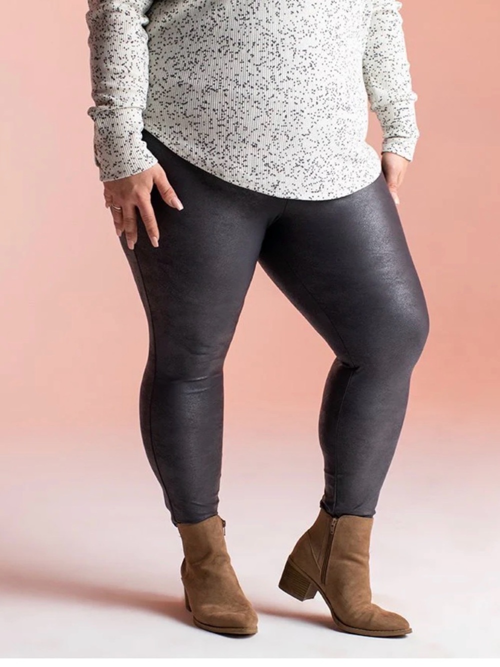 LuLaRoe Black Faux Leather Leggings